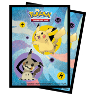 Accessori Cards - 65 card sleeves - buste protettive per cards: Pokemon pikachu and mimikyu - formato usa 66 x 91