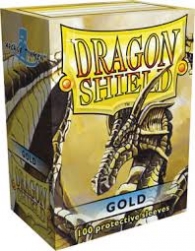 Accessori Cards - 100 card sleeves - buste protettive per cards: Gold - formato usa 66 x 91