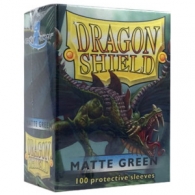 Accessori Cards - 100 card sleeves - buste protettive per cards: Matte green - formato usa 66 x 91