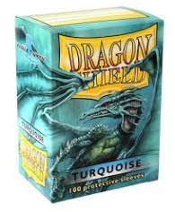 Accessori Cards - 100 card sleeves - buste protettive per cards: Turquoise - formato usa 66 x 91