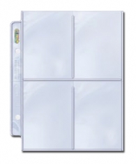 Accessori Cards - Foglio per raccoglitore ad anelli: 4 tasche - 68 x 92