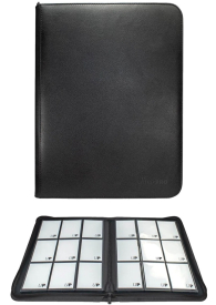 Accessori Cards - Raccoglitore grande - 9 tasche: Vivid zippered pro binder - black