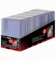 Accessori Cards - Toploader - standard size: 50 pack - 130pt cards - super thick toploader & card sleeves