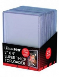 Accessori Cards - Toploader - standard size: 25 pack - 75pt cards - super thick toploader 