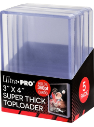 Accessori Cards - Toploader - standard size: 5 pack - 360pt cards - super thick toploader 