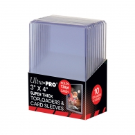 Accessori Cards - Toploader - standard size: 10 pack - 130pt cards - super thick toploader & card sleeves
