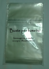 Accessori Fumetti - 100 buste con adesivo per fumetti n.10: Topolino nuovo formato - dvd - 15 x 19,5cm