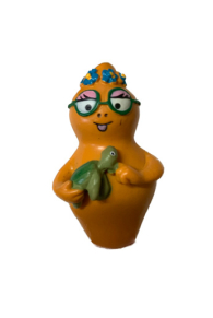 Actionfigure - Barbapapà mini figure: Barbottina arancione giallo