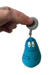Actionfigure - Barbapapà peluche con corda: Barbabravo blu