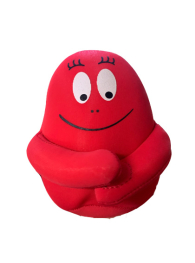 Actionfigure - Barbapapà peluche piccolo: Barbaforte rosso