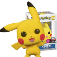 Actionfigure - Funko pop - pokemon: Pikachu - funko special edition - flocked
