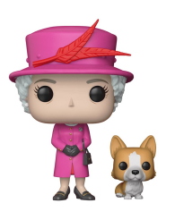 Actionfigure - Funko pop - royal family: Queen elizabeth II with corgi