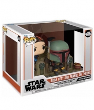 Actionfigure - Funko pop - star wars: Boba fett and fennec on throne