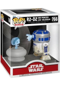 Actionfigure - Funko pop - star wars: R2-d2 and princess leia hologram