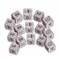 Dadi - 15 dadi d6 battle american - gray/black
