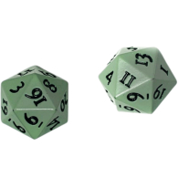 Dadi - 2 dadi - d20 cool matcha - heavy metal