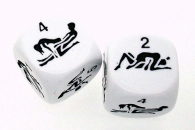 Dadi - 2 dadi d6 kama sutra: Con sacchetto porta dadi