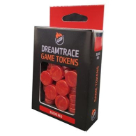 Dadi - 40 marbeled game tokens: Blood red