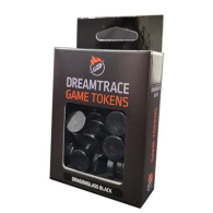Dadi - 40 marbeled game tokens: Dragonglass black