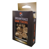 Dadi - 40 marbeled game tokens: Golem bronze