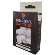 Dadi - 40 marbeled game tokens: Poppymilk white