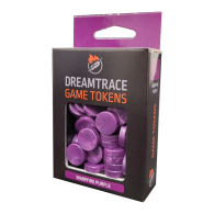 Dadi - 40 marbeled game tokens: Warpfire purple