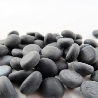 Dadi - 40 stones - segnalini di vetro - black opal frosted: Chx01136