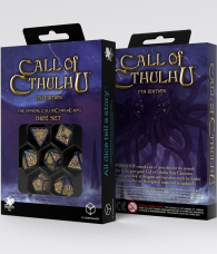 Dadi - 7 dadi poliedrici call of cthulhu - blue-green/gold