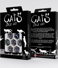Dadi - 7 dadi poliedrici cats - mittens
