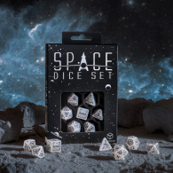 Dadi - 7 dadi poliedrici space - apollo - white/black