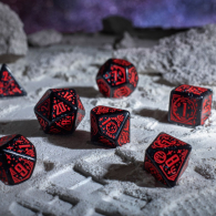Dadi - 7 dadi poliedrici space - voyager - black/red