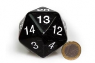 Dadi - Dado d20 level counter - black