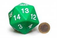 Dadi - Dado d20 level counter - green