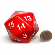 Dadi - Dado d20 level counter - red