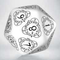 Dadi - Dado d20 level counter - white/black