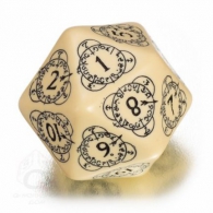 Dadi - Dado d20 level counter - beige/black