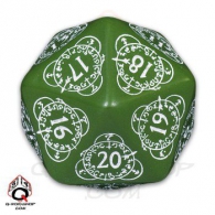 Dadi - Dado d20 level counter - green/white