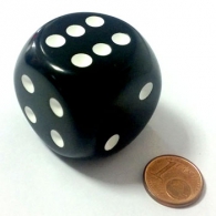 Dadi - Dado d6 magnum - black