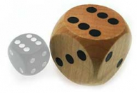 Dadi - Dado d6 magnum - legno