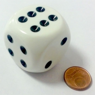 Dadi - Dado d6 magnum - white