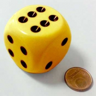 Dadi - Dado d6 magnum - yellow