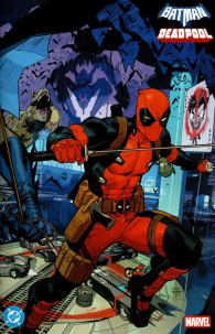 Fumetto - Batman/deadpool - variant cover: Wraparound di dan mora