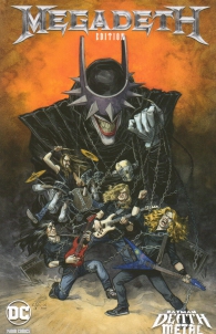 Fumetto - Dc crossover - batman - death metal - variant band n.1: Megadeth edition