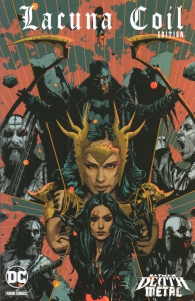 Fumetto - Dc crossover - batman - death metal - variant band n.3: Lacuna coil edition