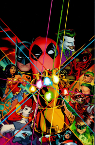 Fumetto - Deadpool/batman - variant cover: Russell dauterman