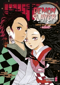 Fumetto - Demon slayer - libro da colorare n.1: Rosso