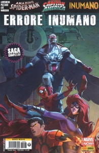Fumetto - Marvel mega n.96: Capitan america, spider-man, inumani - errore inumano