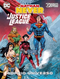 Fumetto - Nathan never/justice league - doppio universo: Justice cover