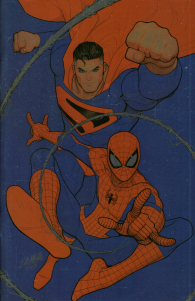 Fumetto - Superman/spider-man: Variant incentive foil david nakayama