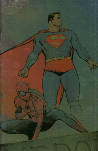 Fumetto - Superman/spider-man: Variant incentive foil olivier coipel